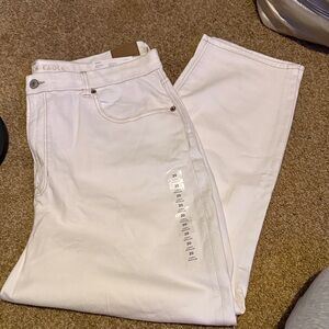 American Eagle Outfitters Women's White Curvy Mom Jean - NWT